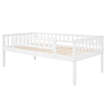 Twin-Over-Twin-Over-Twin Triple Bed with Built-in Ladder and Slide