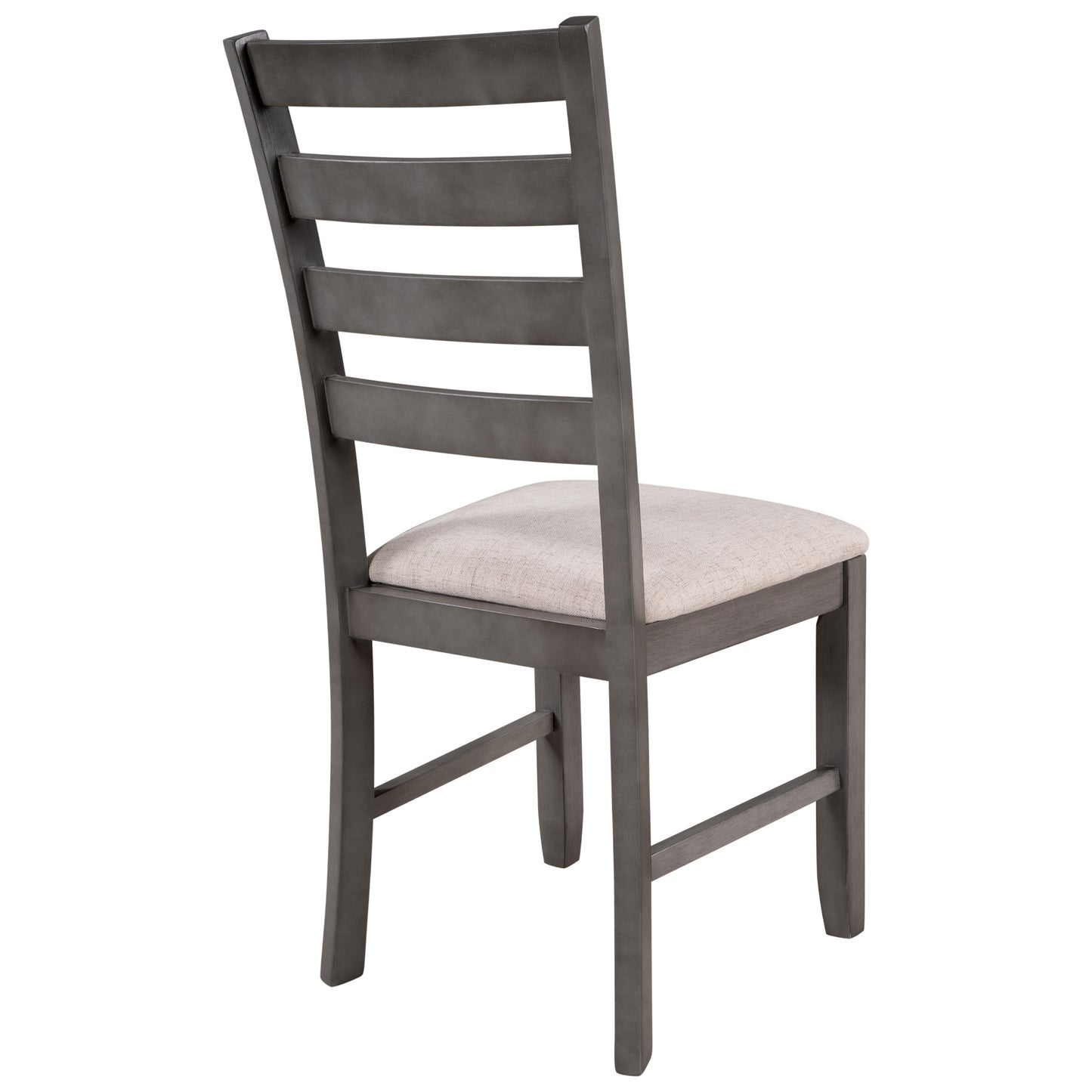 6-pieces solid wood dining table set