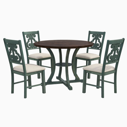 5-Piece Round Dining Table Set