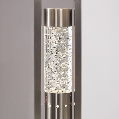 Modern Design Table Lamp with Satin Nickel Finish Sparkle