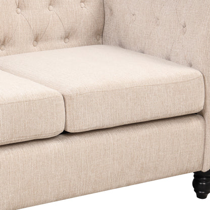Modern Chesterfield 3-Piece Sofa Set