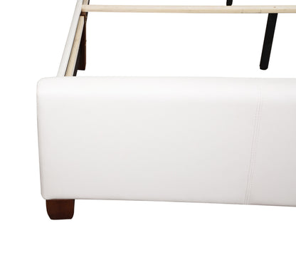 Marilla Upholstered  Bed, White