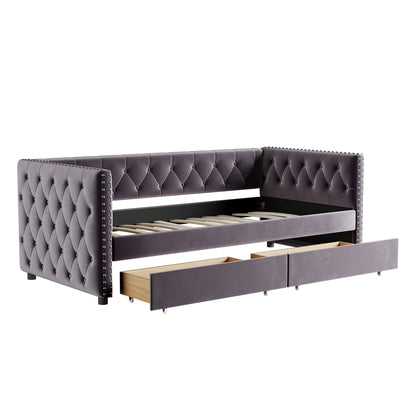 Sara Velvet Upholstered Sofa Bed