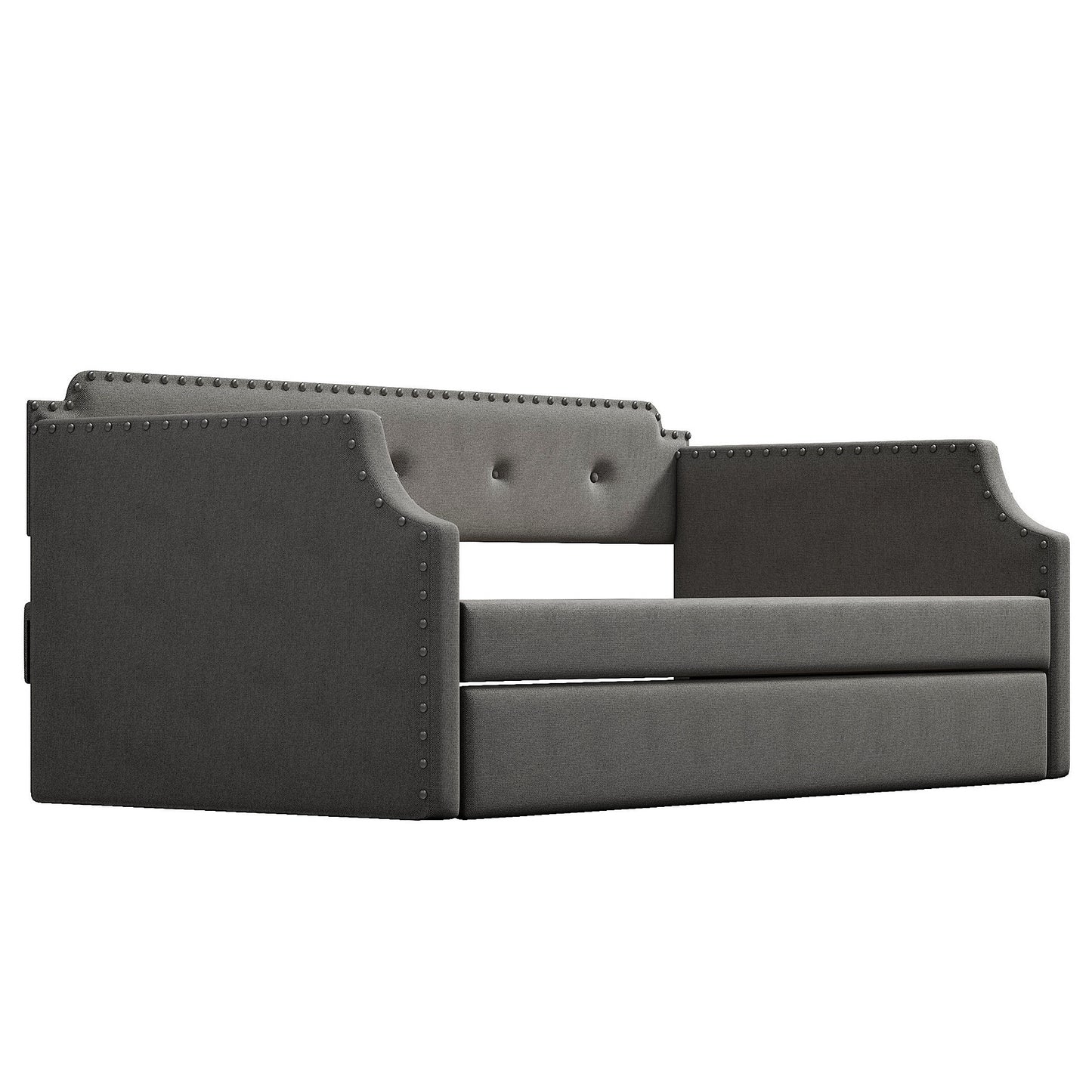 emily upholstered daybed with trundle