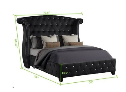 Sophia Crystal Tufted Bed