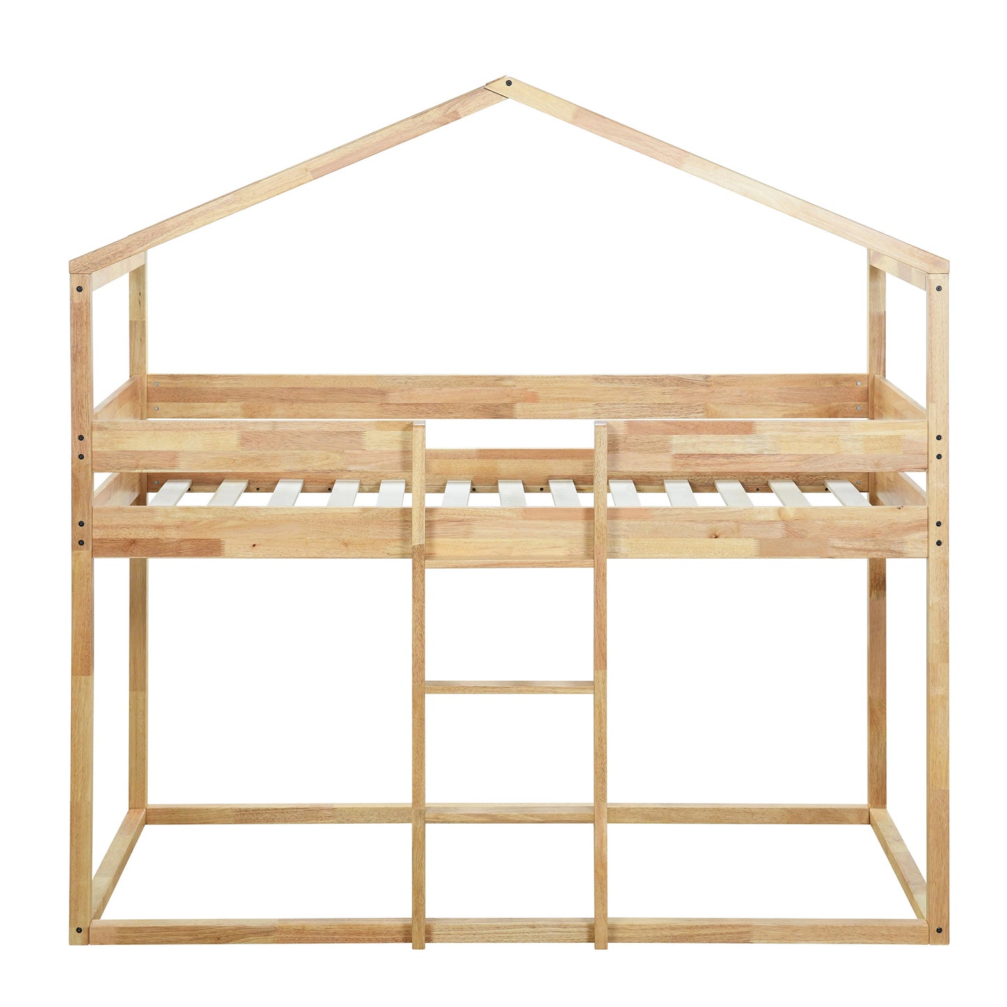 twin over twin bunk bed wood bed with tent