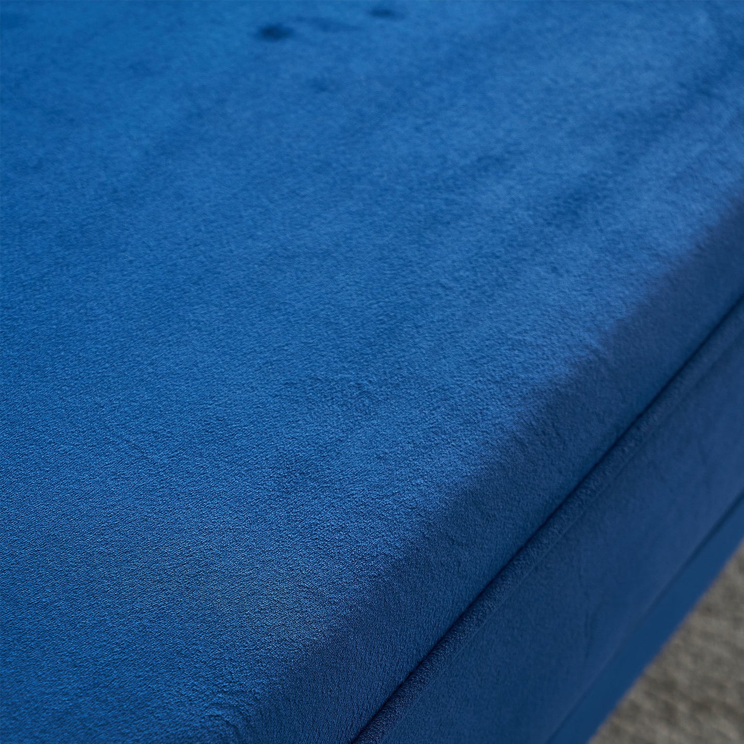 modern tufted velvet sofa ,blue