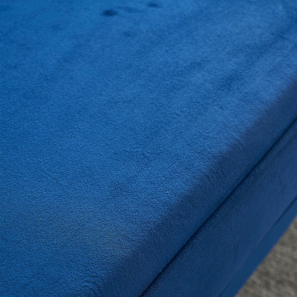 Modern Tufted Velvet Sofa ,Blue