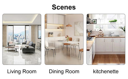 6-Piece Dining Set- Transparent Tempered Glass