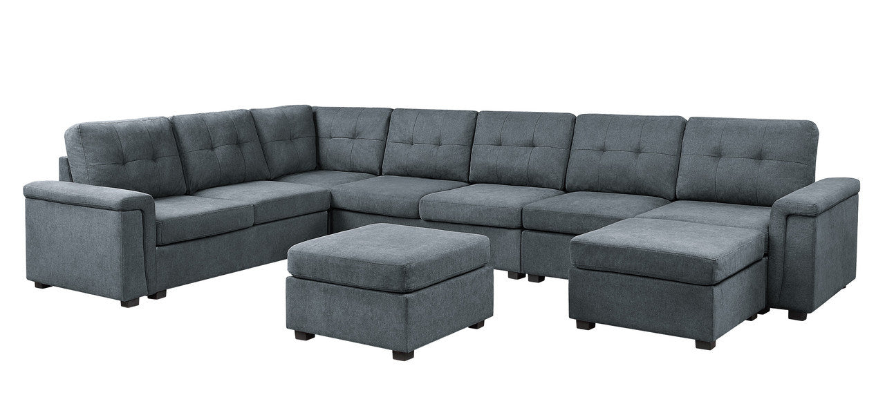 isla 9-seater sectional sofa with ottomans