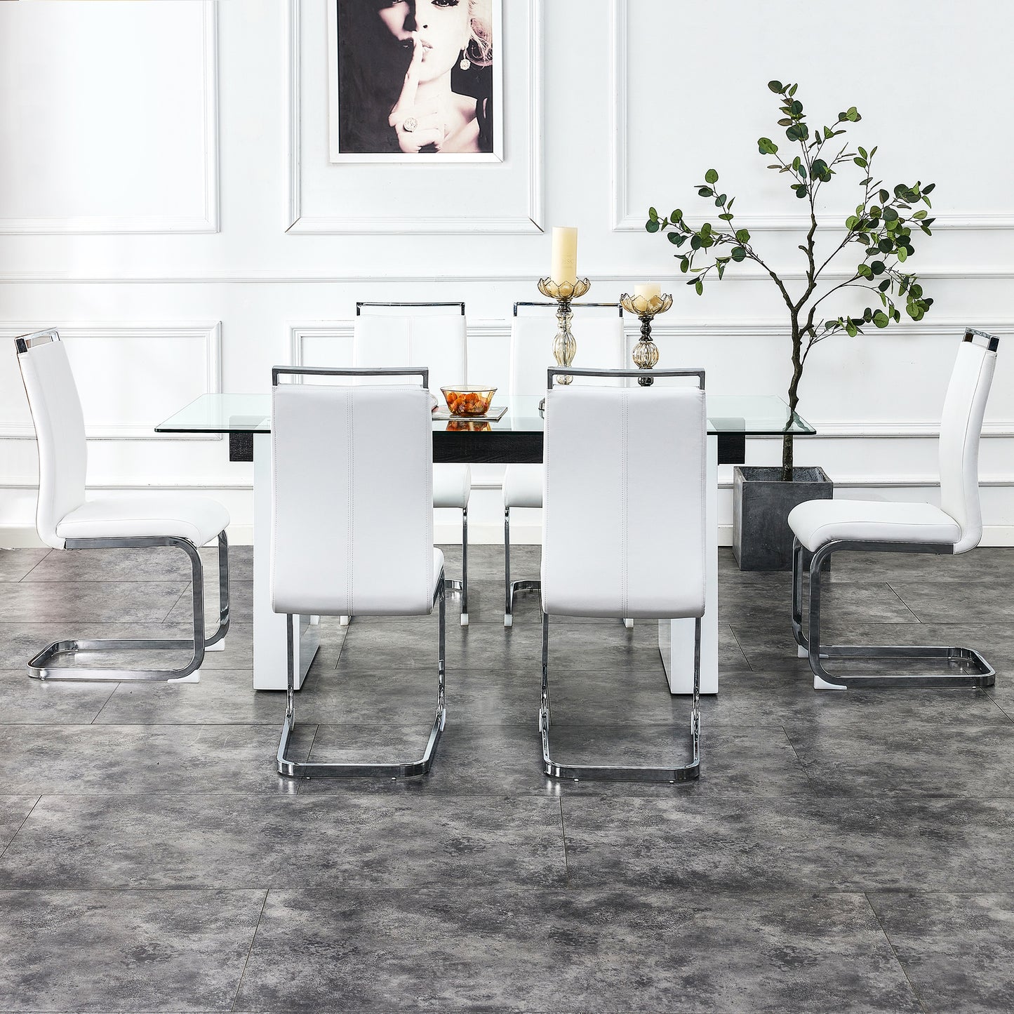 danny rectangular glass table