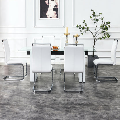 Danny Rectangular Glass Table