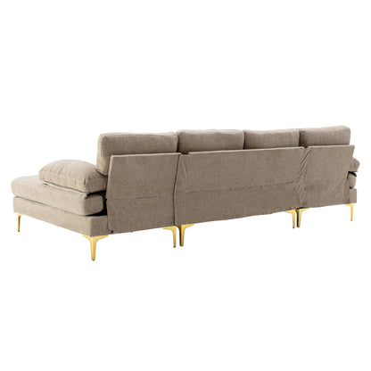 Coolmore Sectional Sofa, Camel
