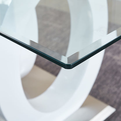 MDF #1 Dining Table- Tempered Glass