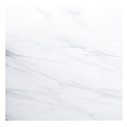 ACME Yabeina Square Dining Table , Marble Top & Gray Oak Finish