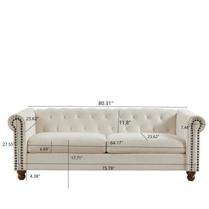 Classic Traditional Upholstered Sofa