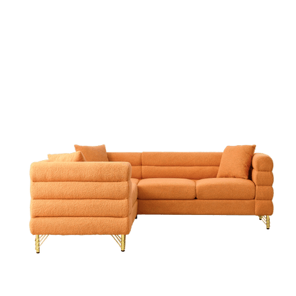 Sammie L-Shaped Sectional, Orange