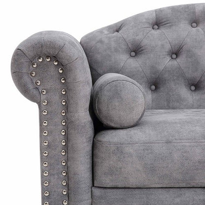 Classic Traditional Upholstered Sofa Set, White