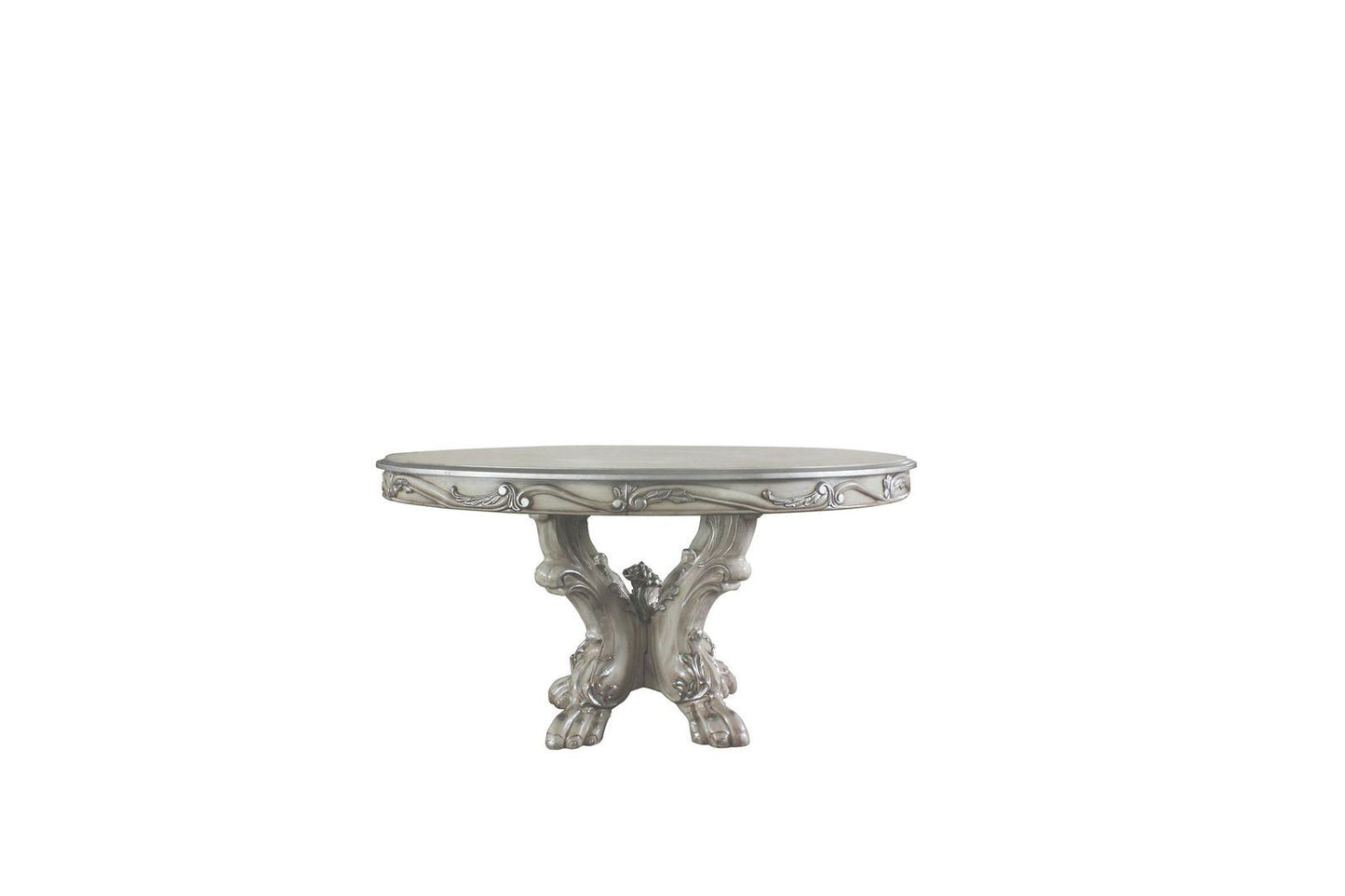 acme dresden dining table (round), vintage bone white