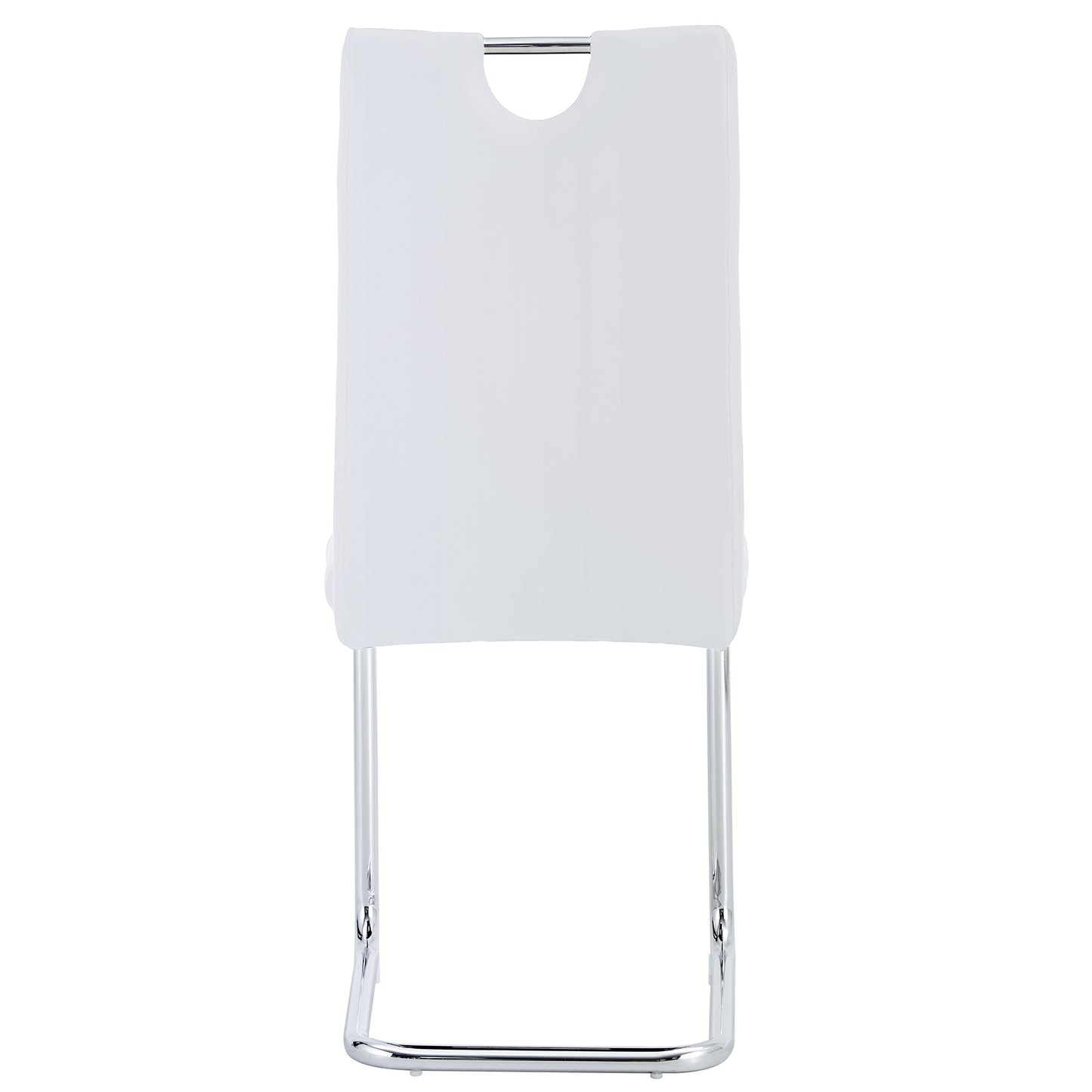 5-piece dining table chairs set, white