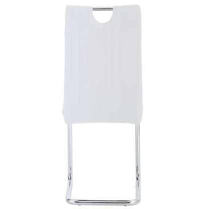 5-Piece Dining Table Chairs Set, White
