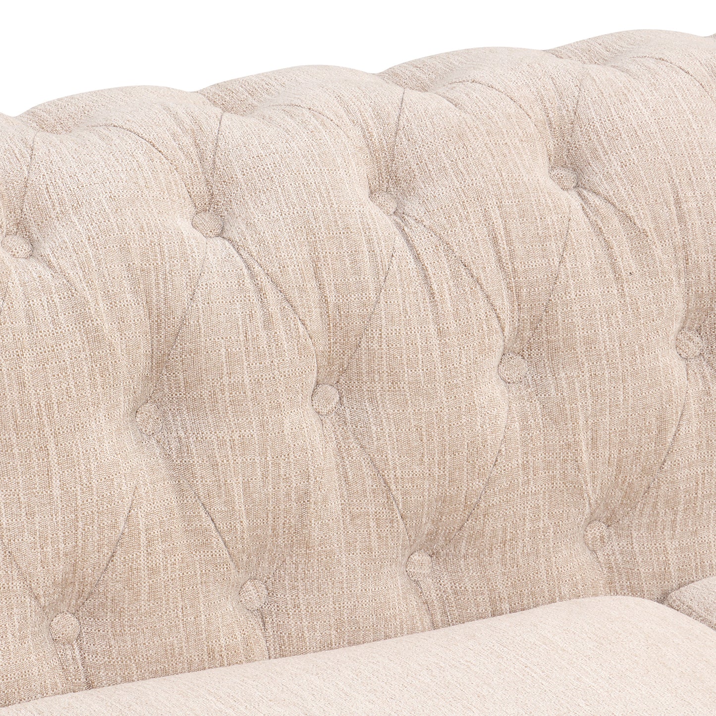 modern chesterfield 3-piece sofa set