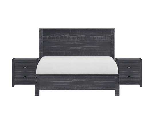 Albany 3 Piece Queen Bed Set, Grey