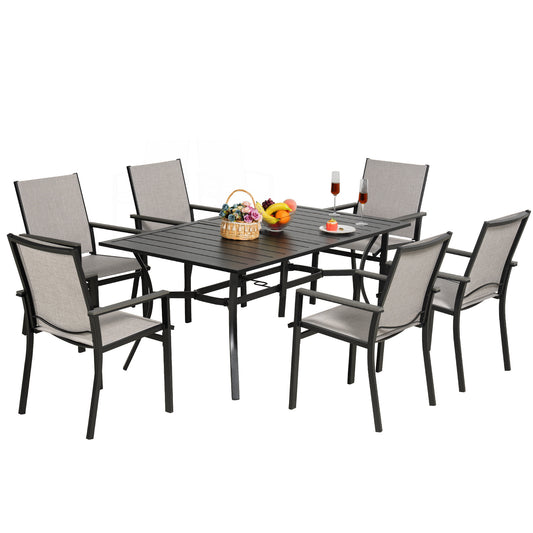 MEOOEM Patio Dining Set, Black