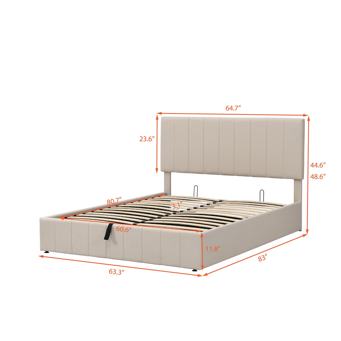 queen size upholstered platform bed with a hydraulic storage system - gray queen size upholstered platform bed with a hydraulic storage system - gray queen size upholstered platform bed with a hydrau