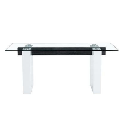 Danny Rectangular Glass Table