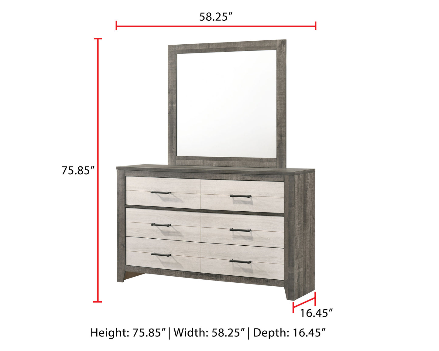 rhett - dresser - white