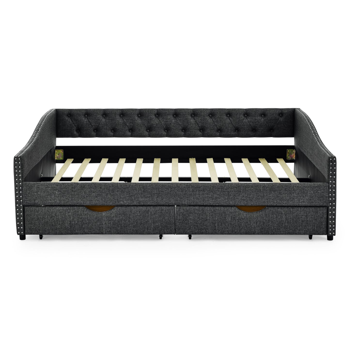 morgan upholstered daybed/sofa bed with drawers