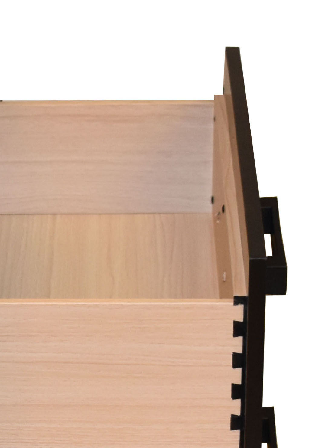 sierra contemporary style 6-drawer dresser made with wood in gray