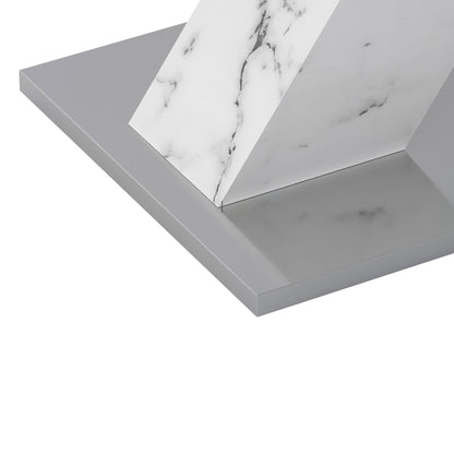 Lux Extendable Marble Square Dining Table