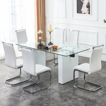 Danny Rectangular Glass Table