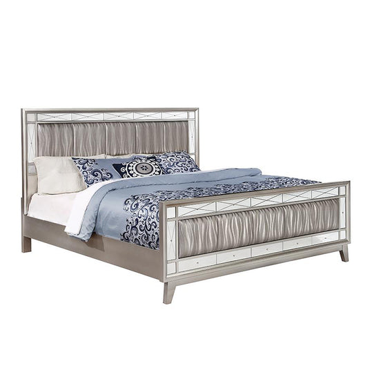 Milan Metallic Mercury Bed