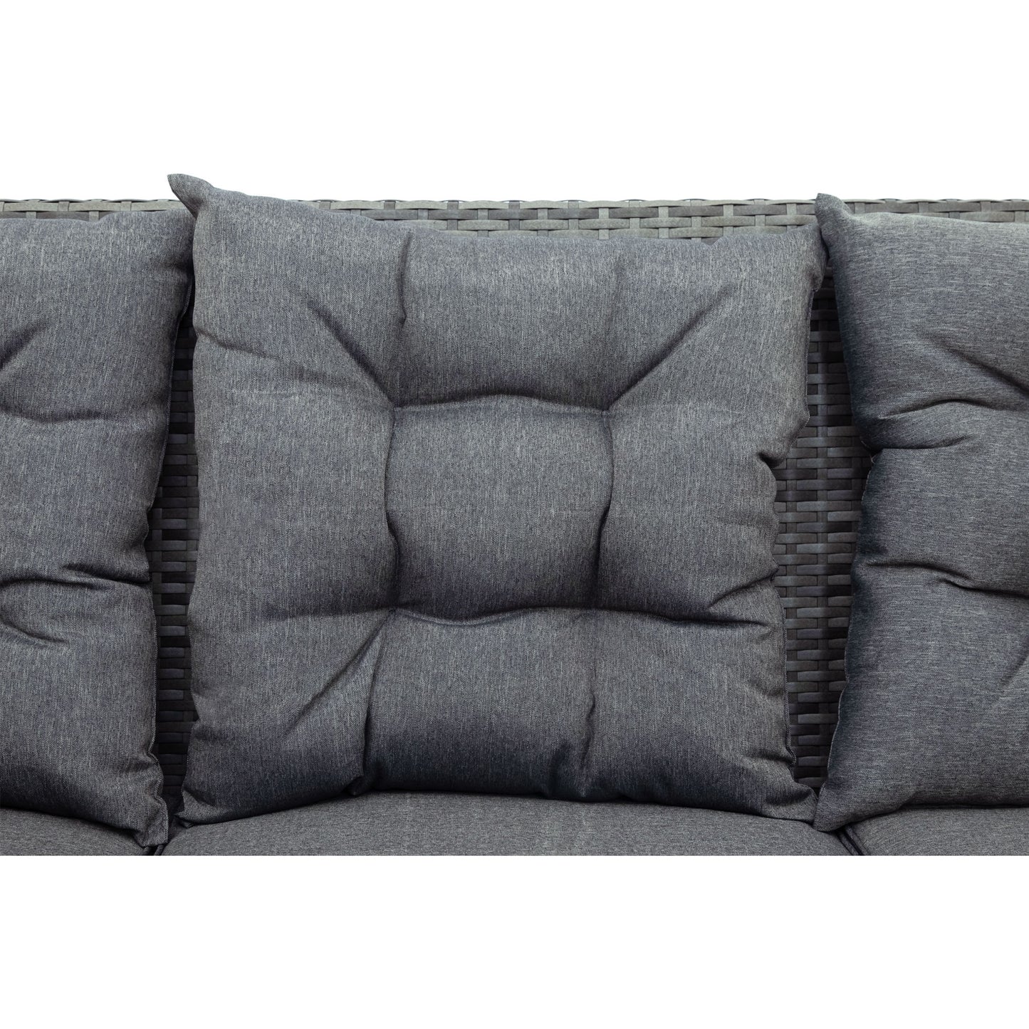 5-piece outdoor uv-resistant patio sofa set with storage bench