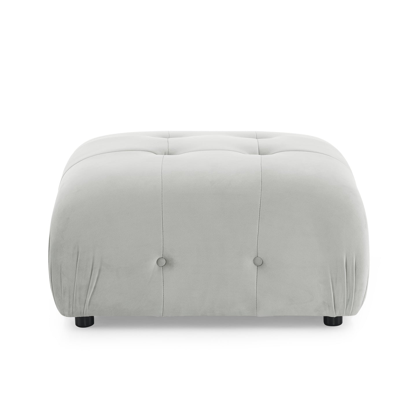 modular sectional sofa, button tufted designed and diy combination,l shaped couch with reversible ottoman, grey velvet