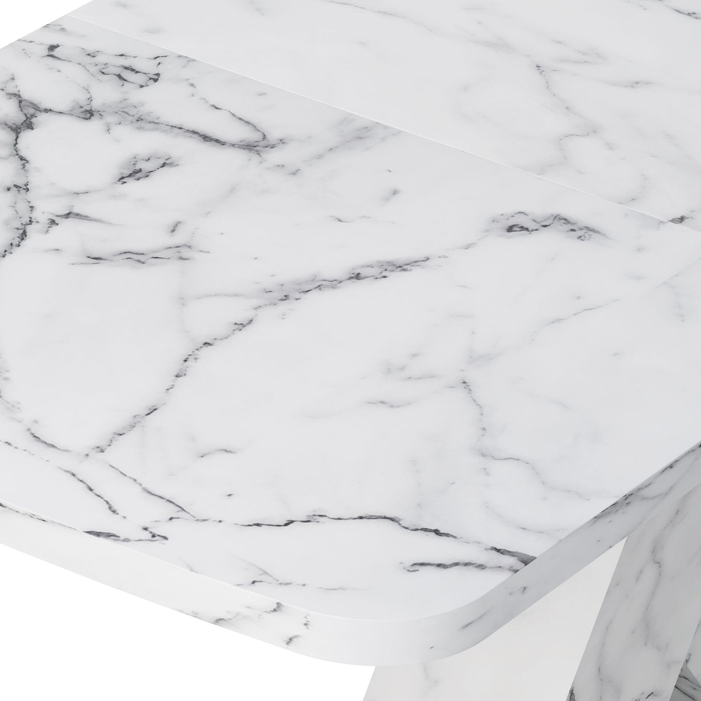 lux extendable marble square dining table