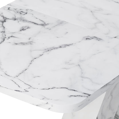 Lux Extendable Marble Square Dining Table