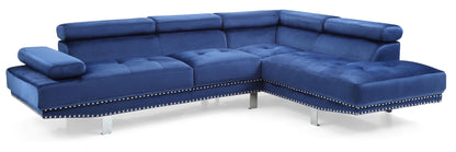 Derek Sectional , Navy Blue