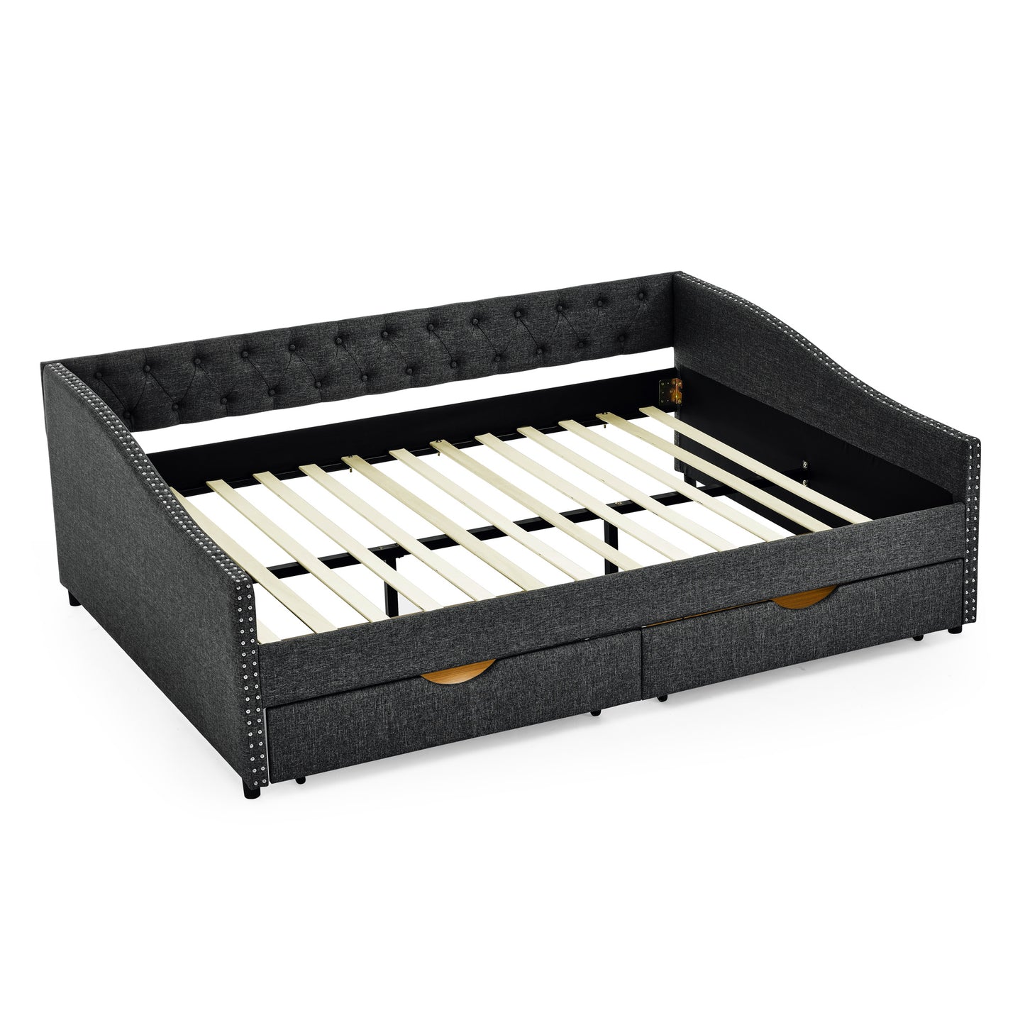 morgan upholstered daybed/sofa bed with drawers