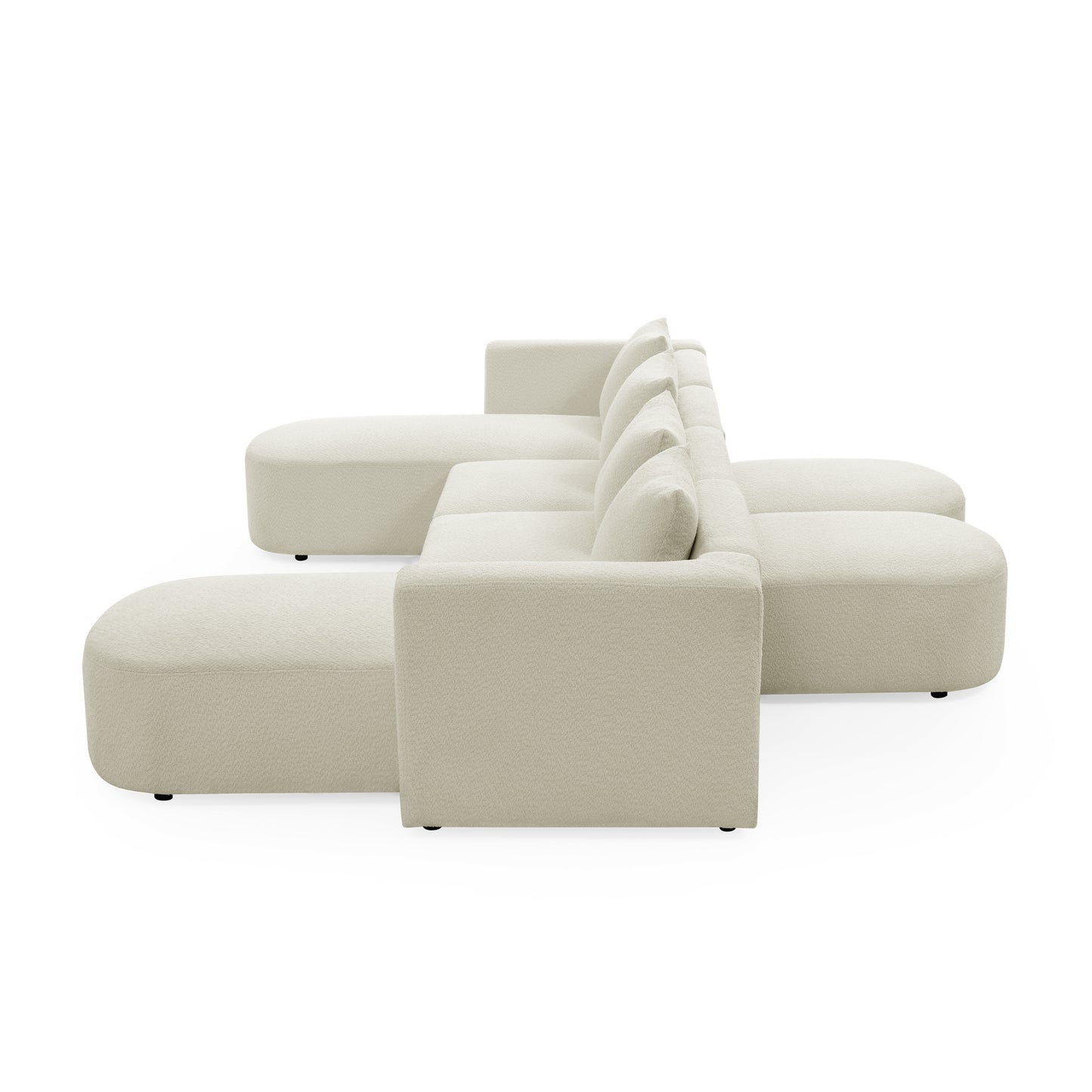 barney u shape sectional sofa, beige