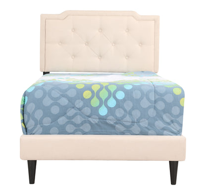 Deb Twin Bed- All in One Box , BEIGE