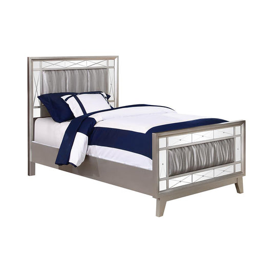 Milan Metallic Twin Mercury Bed
