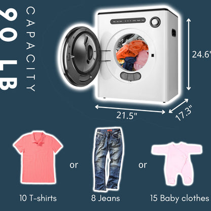 Dessiz Digital Control Compact Laundry Dryer