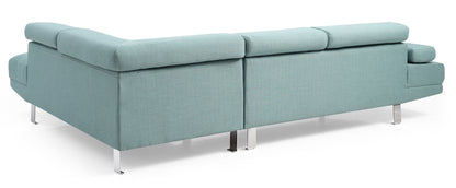 Derek Sectional, Teal