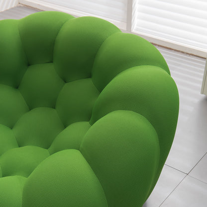 Modern Upholstered Fabric Bubble Sofa, Green