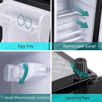 3.5Cu.Ft Compact Refrigerator Mini Fridge with Freezer