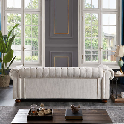 Zara Chesterfield Sofa Beige
